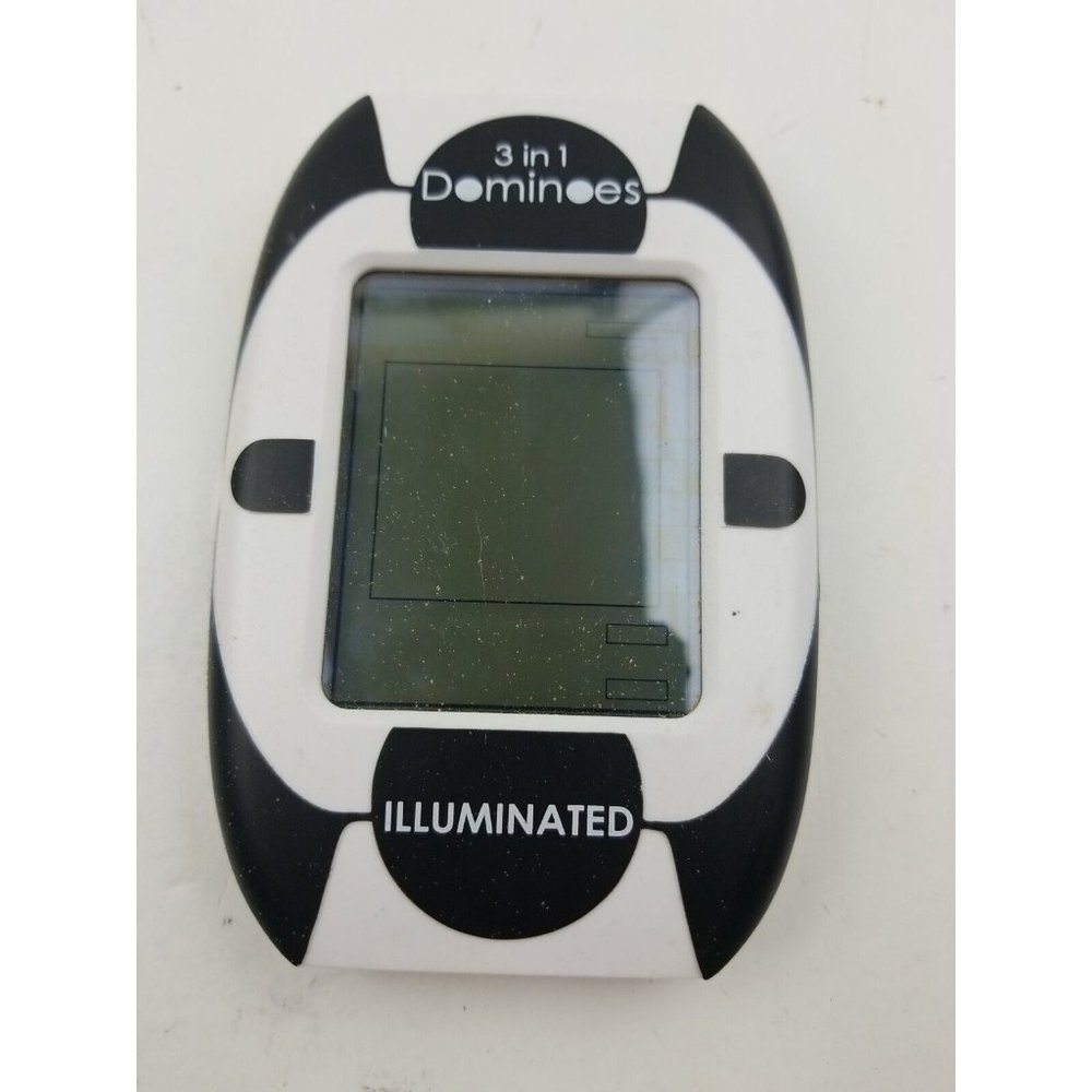 Illuminated 3 in 1 Dominoes Block, Draw & Solitaire Hand Held Touch Screen